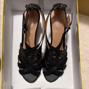 Circa joann & David Elegant Black Strappy Heels